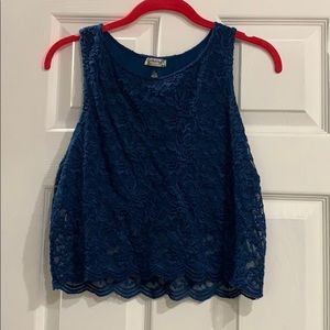 Navy Blue Crop top! ⭐️ Perfect for Summer! ☀️